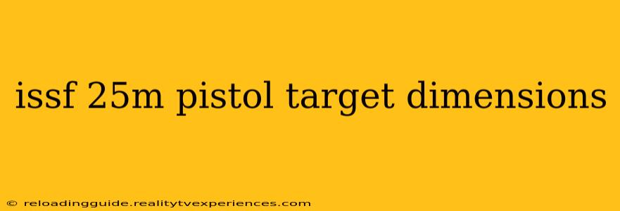 issf 25m pistol target dimensions