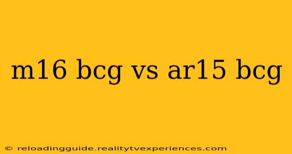 m16 bcg vs ar15 bcg