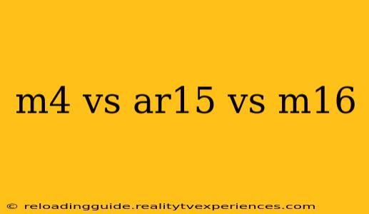 m4 vs ar15 vs m16