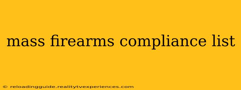 mass firearms compliance list