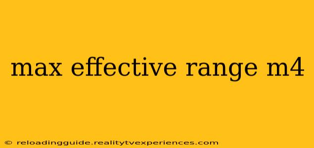 max effective range m4