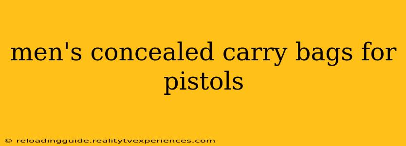 men's concealed carry bags for pistols