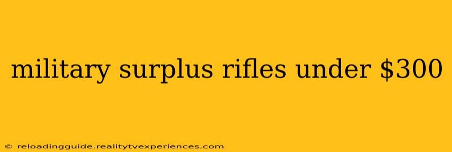 military surplus rifles under $300