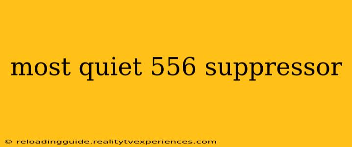 most quiet 556 suppressor