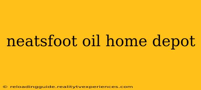 neatsfoot oil home depot