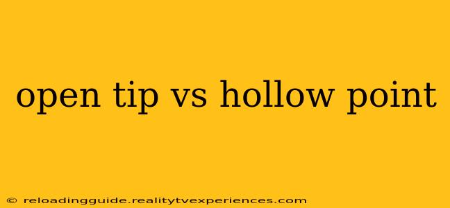 open tip vs hollow point