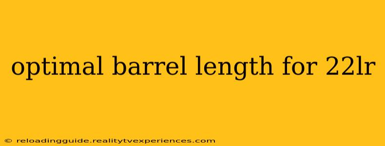 optimal barrel length for 22lr