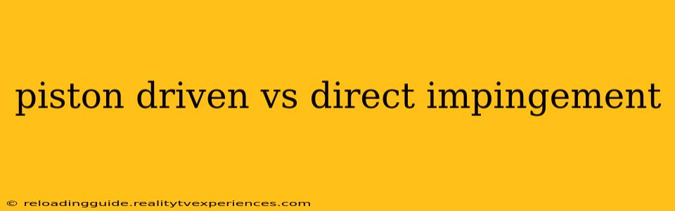 piston driven vs direct impingement