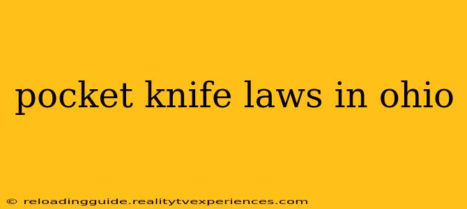 pocket knife laws in ohio