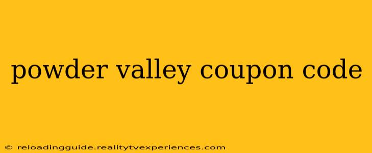 powder valley coupon code