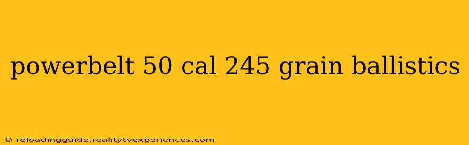 powerbelt 50 cal 245 grain ballistics