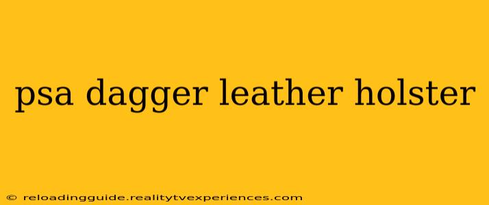 psa dagger leather holster