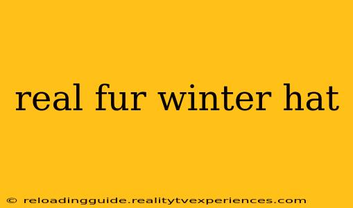 real fur winter hat