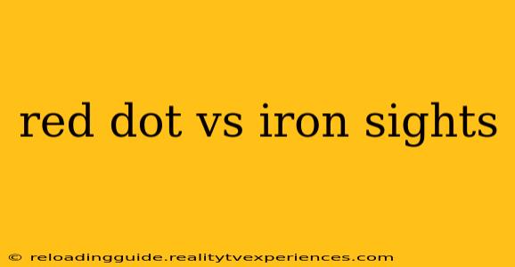 red dot vs iron sights