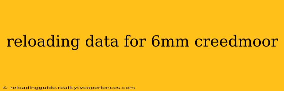 reloading data for 6mm creedmoor