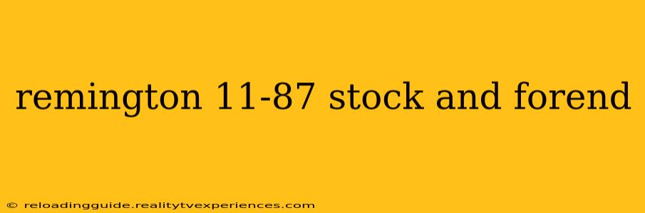 remington 11-87 stock and forend