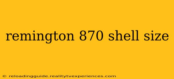 remington 870 shell size