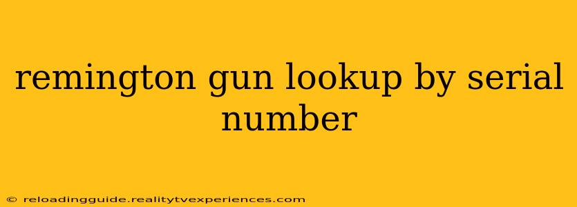 remington gun lookup by serial number