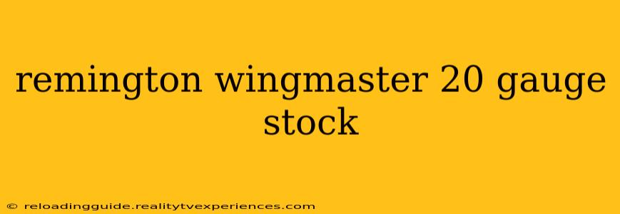 remington wingmaster 20 gauge stock