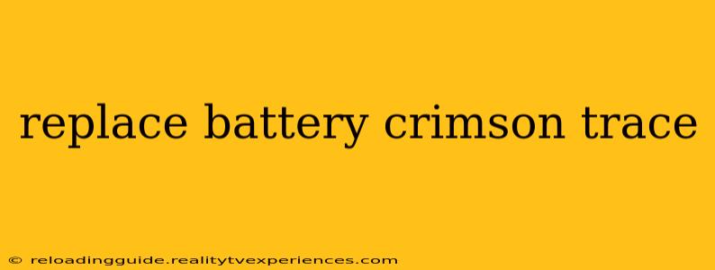 replace battery crimson trace