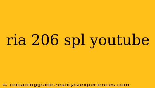 ria 206 spl youtube