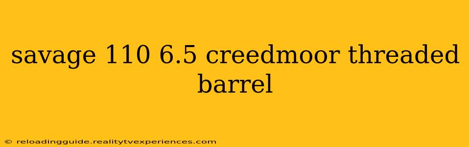 savage 110 6.5 creedmoor threaded barrel