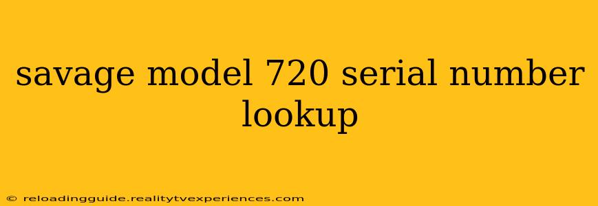 savage model 720 serial number lookup