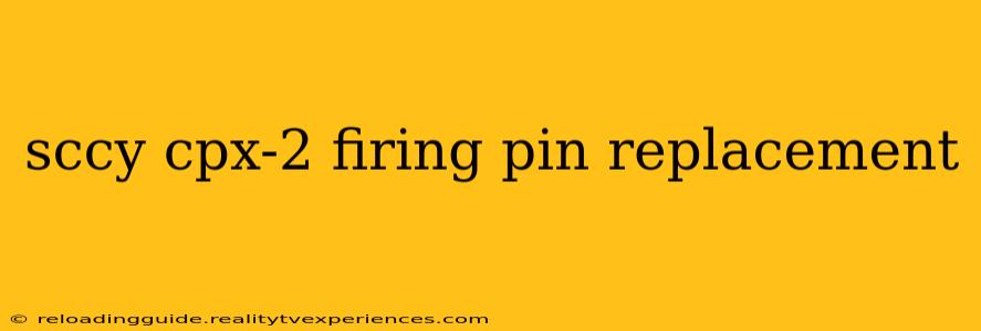 sccy cpx-2 firing pin replacement