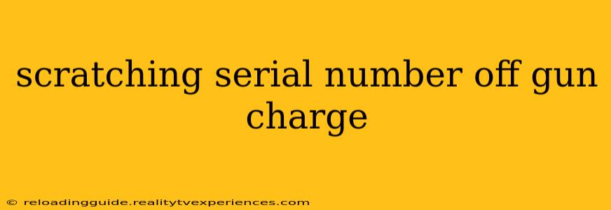 scratching serial number off gun charge