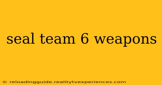 seal team 6 weapons