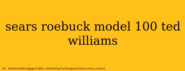 sears roebuck model 100 ted williams