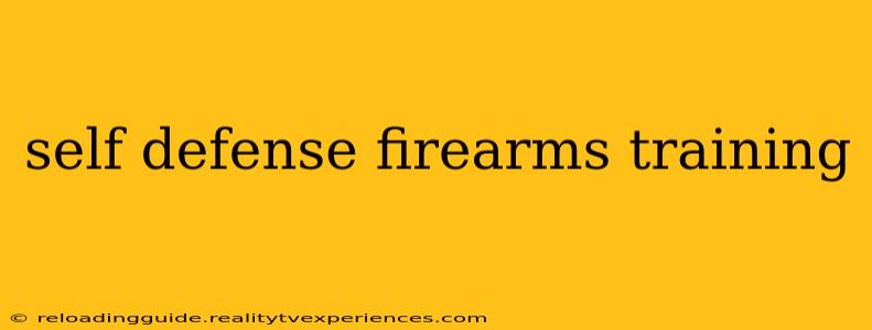 self defense firearms training