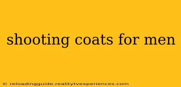 shooting coats for men