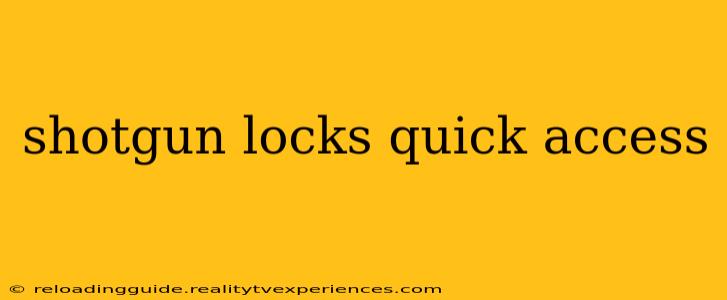 shotgun locks quick access