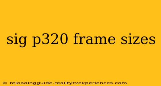 sig p320 frame sizes