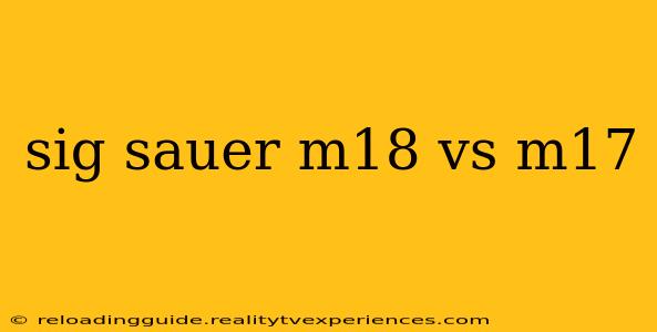 sig sauer m18 vs m17