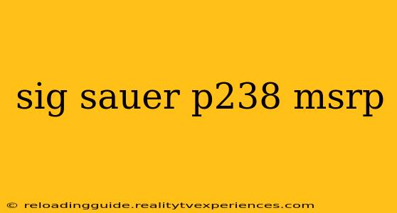 sig sauer p238 msrp