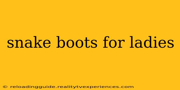 snake boots for ladies