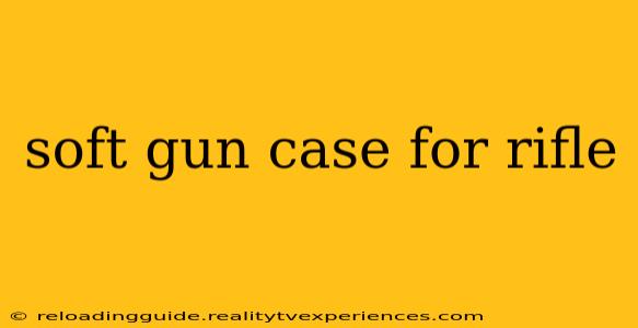 soft gun case for rifle