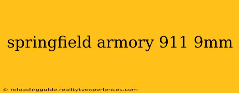 springfield armory 911 9mm