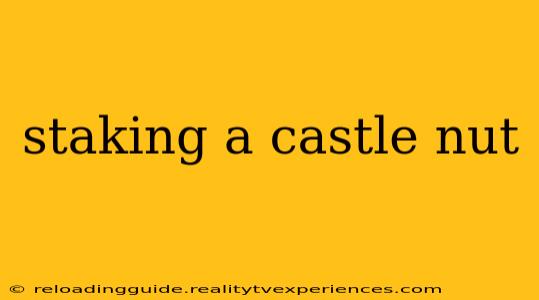 staking a castle nut