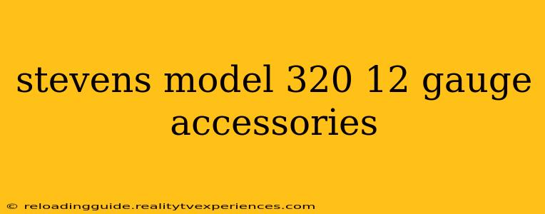 stevens model 320 12 gauge accessories