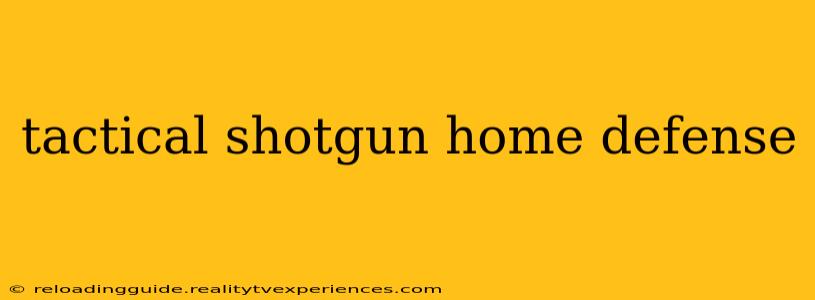 tactical shotgun home defense