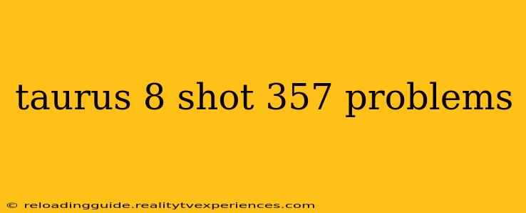 taurus 8 shot 357 problems