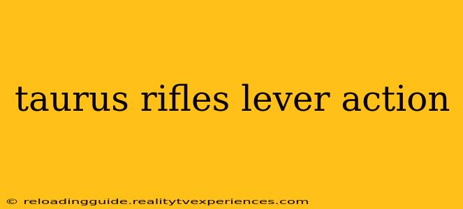 taurus rifles lever action