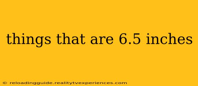 things that are 6.5 inches