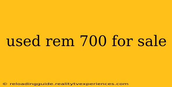 used rem 700 for sale