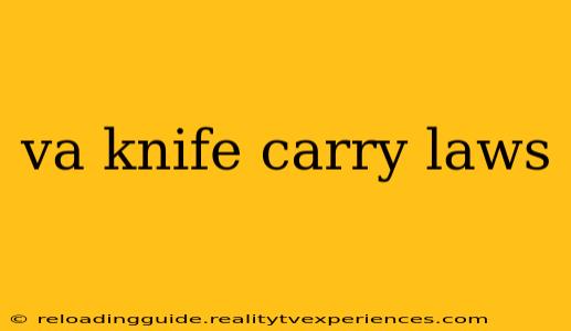 va knife carry laws