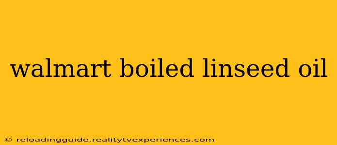 walmart boiled linseed oil