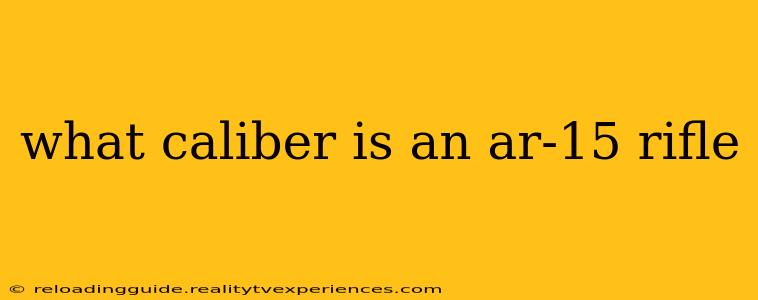 what caliber is an ar-15 rifle